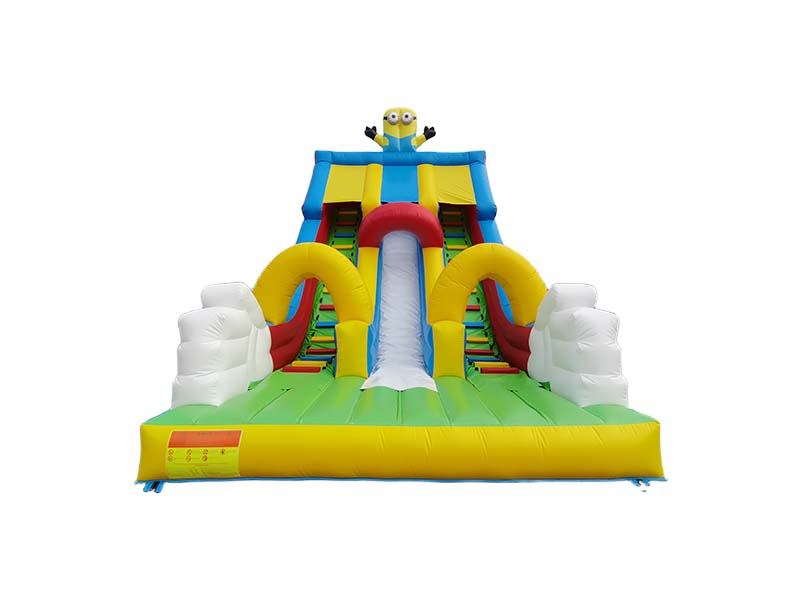 backyard inflatable slide