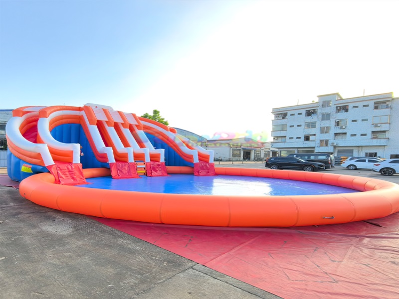pool inflatable water slide
