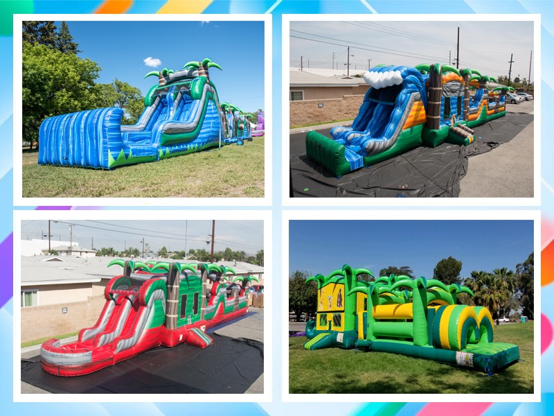 large inflatable obstacle course