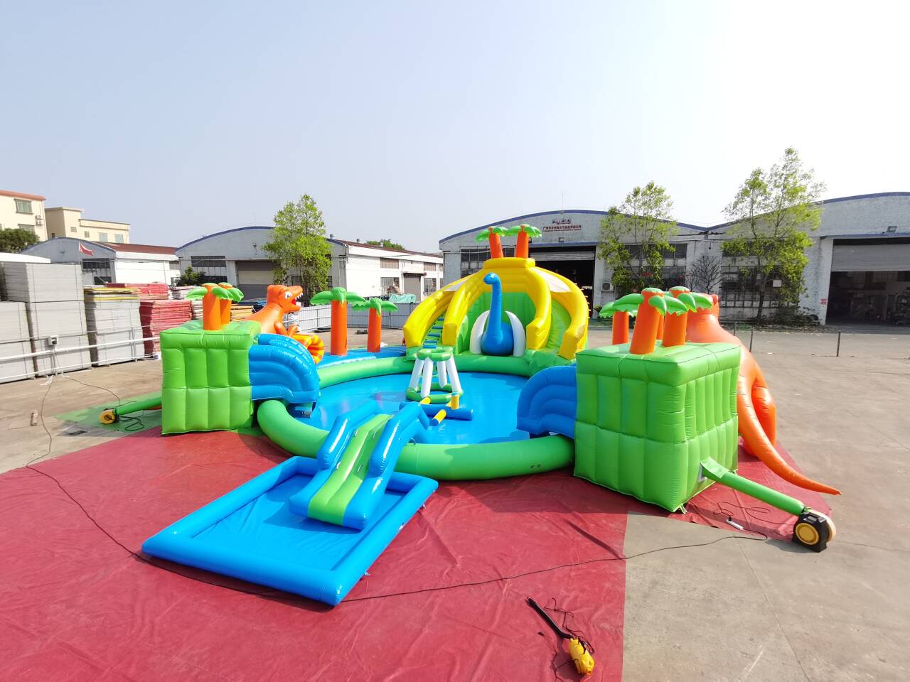inflatable dino water park