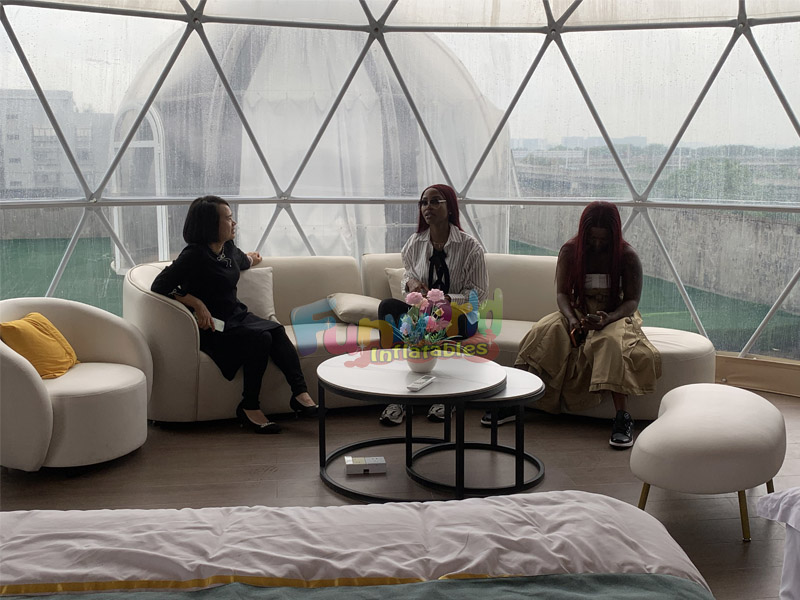 Glass Dome for Camping