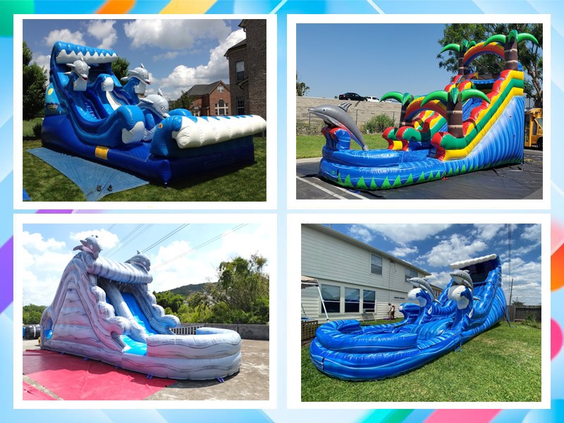 blow up water slide inflatable