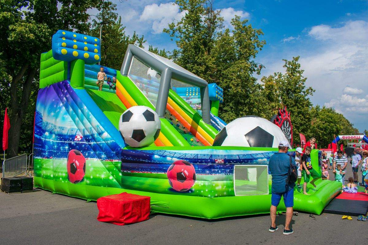 Inflatable football bouncy castle Inflatable football bouncy castle