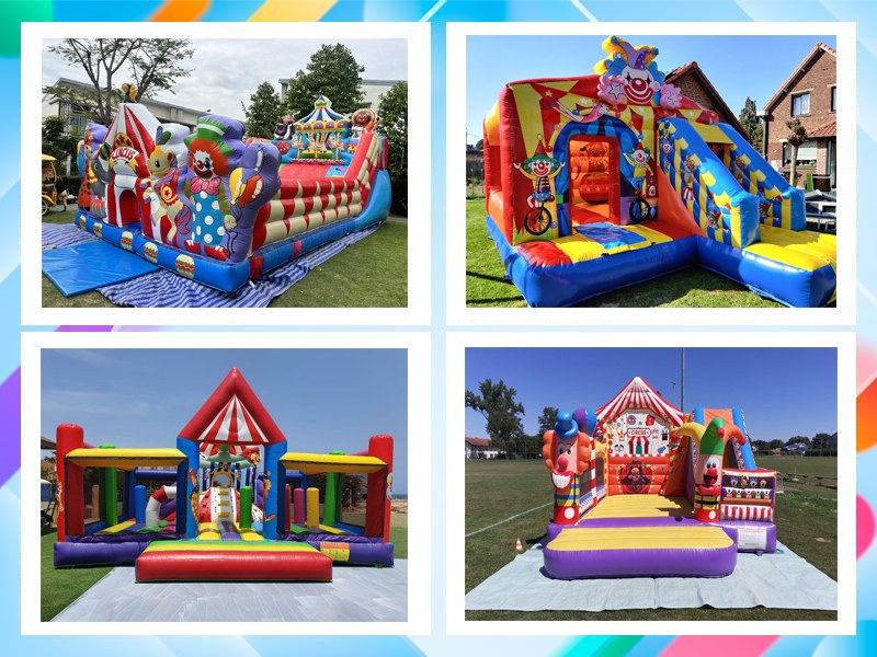 inflatable bouncy castle slide