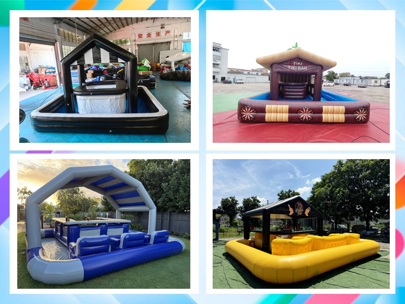 inflatable pool and bar